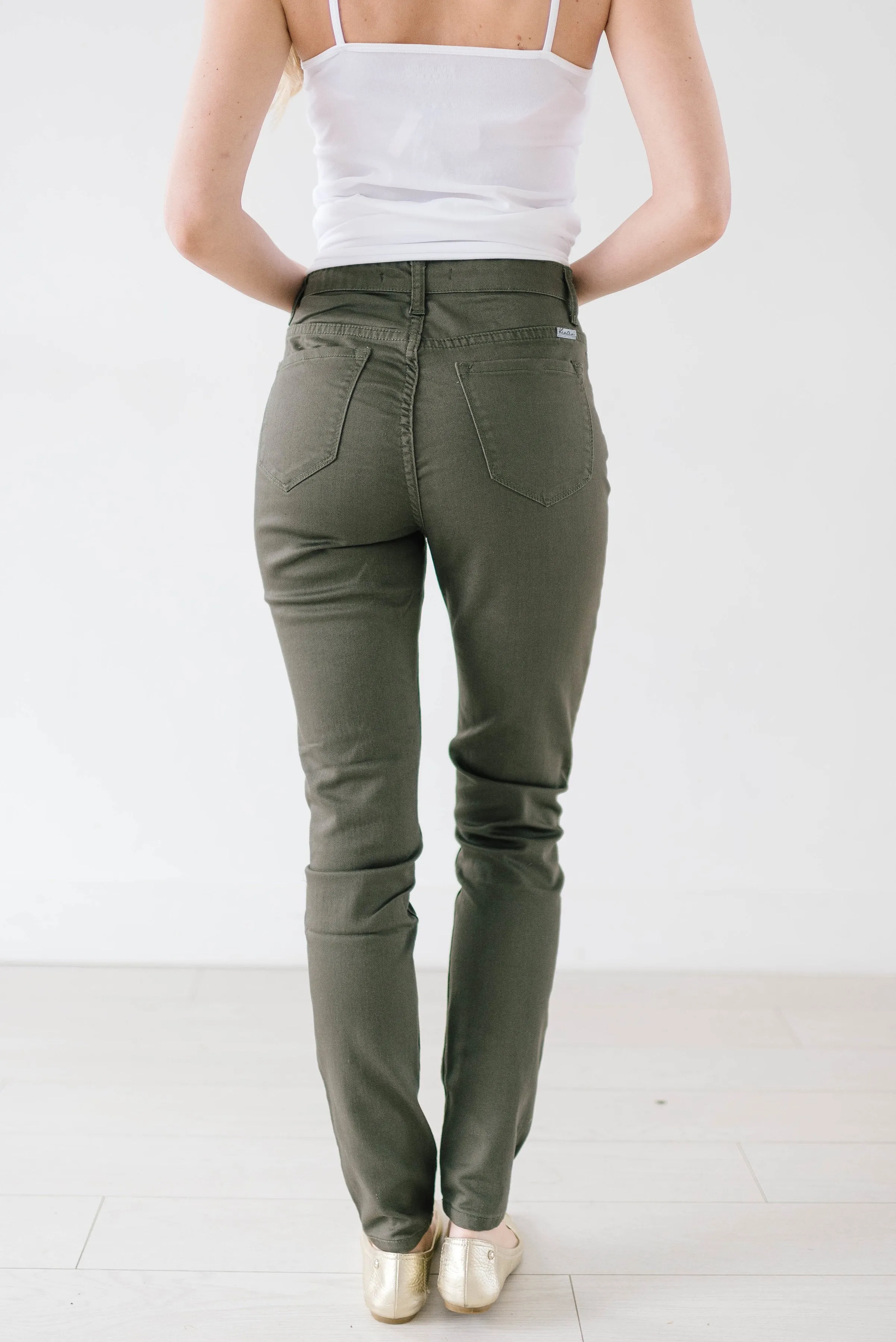 Olive Skinny Pants