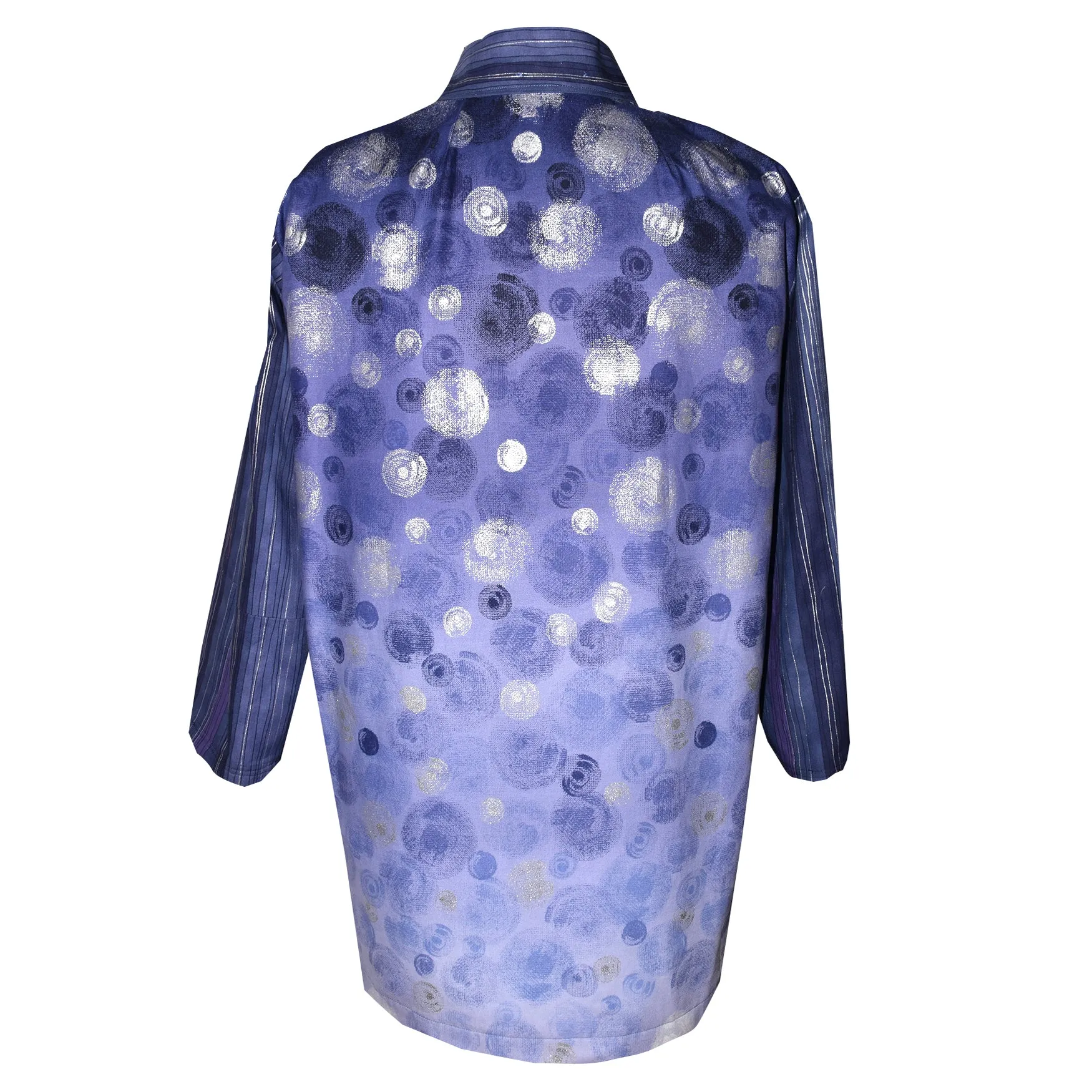 One of a kind Lavender Print Cotton Kimono Jacket