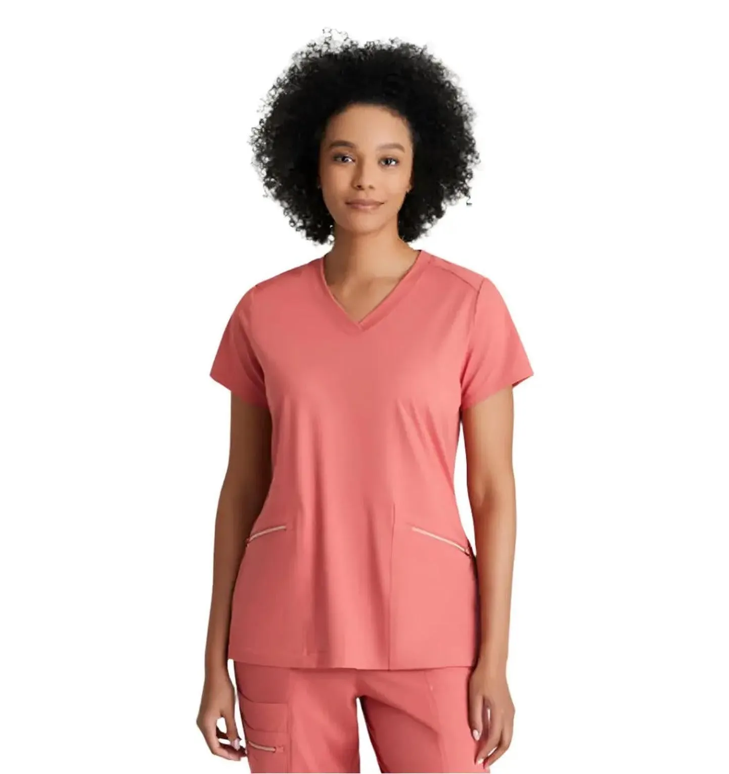 Performance Knit by Barco Victory Knit 2-Pocket V-Neck Scrub Top