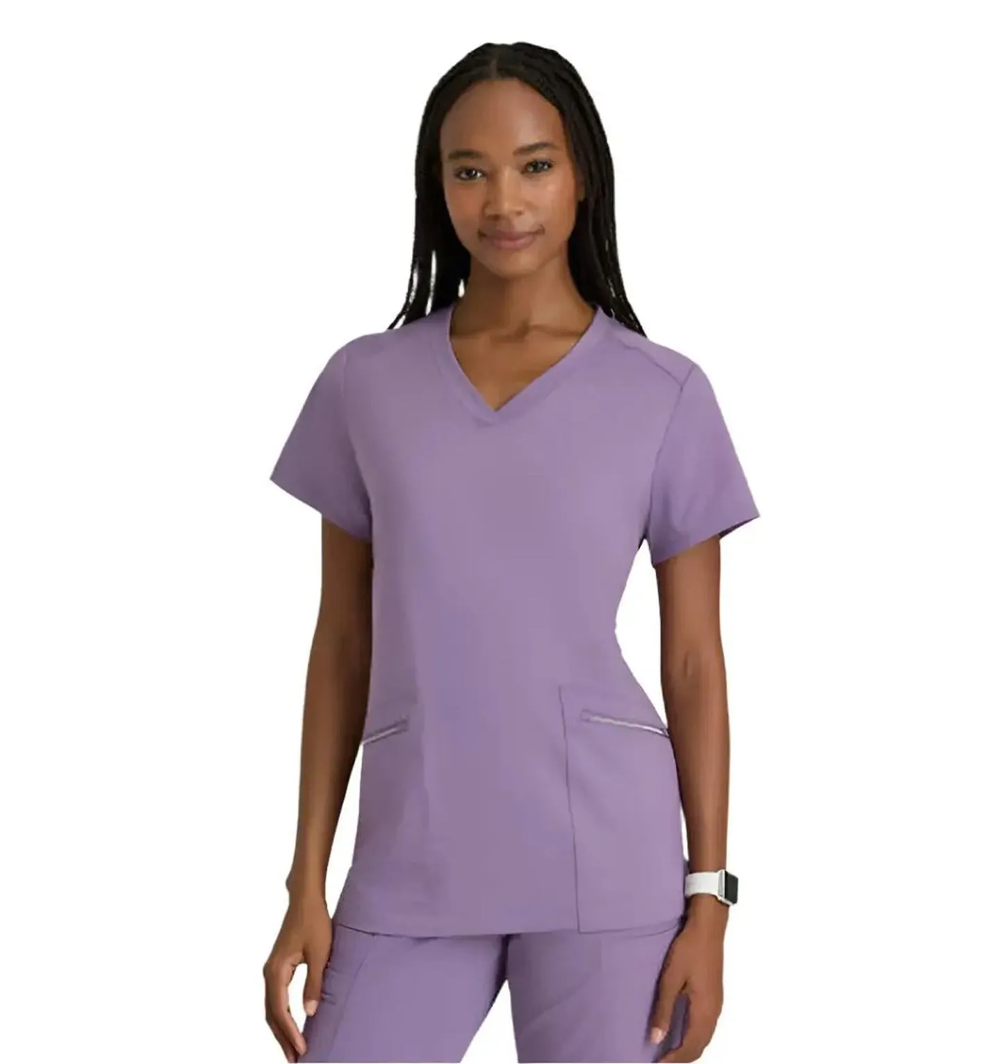 Performance Knit by Barco Victory Knit 2-Pocket V-Neck Scrub Top