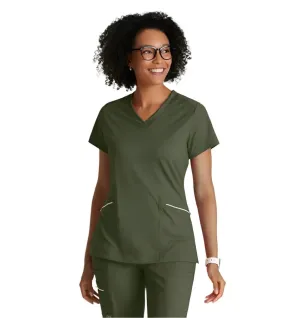 Performance Knit by Barco Victory Knit 2-Pocket V-Neck Scrub Top