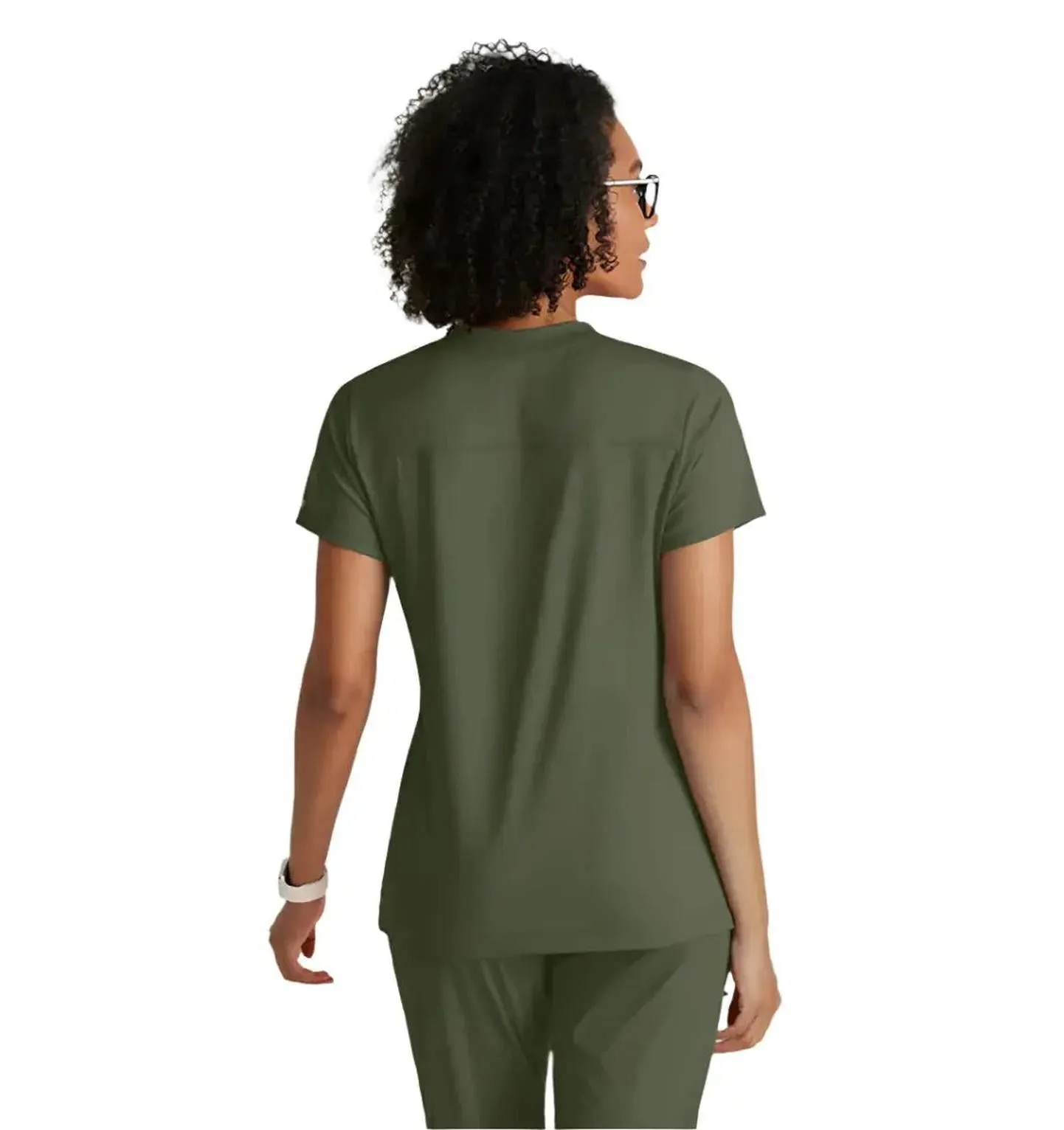 Performance Knit by Barco Victory Knit 2-Pocket V-Neck Scrub Top