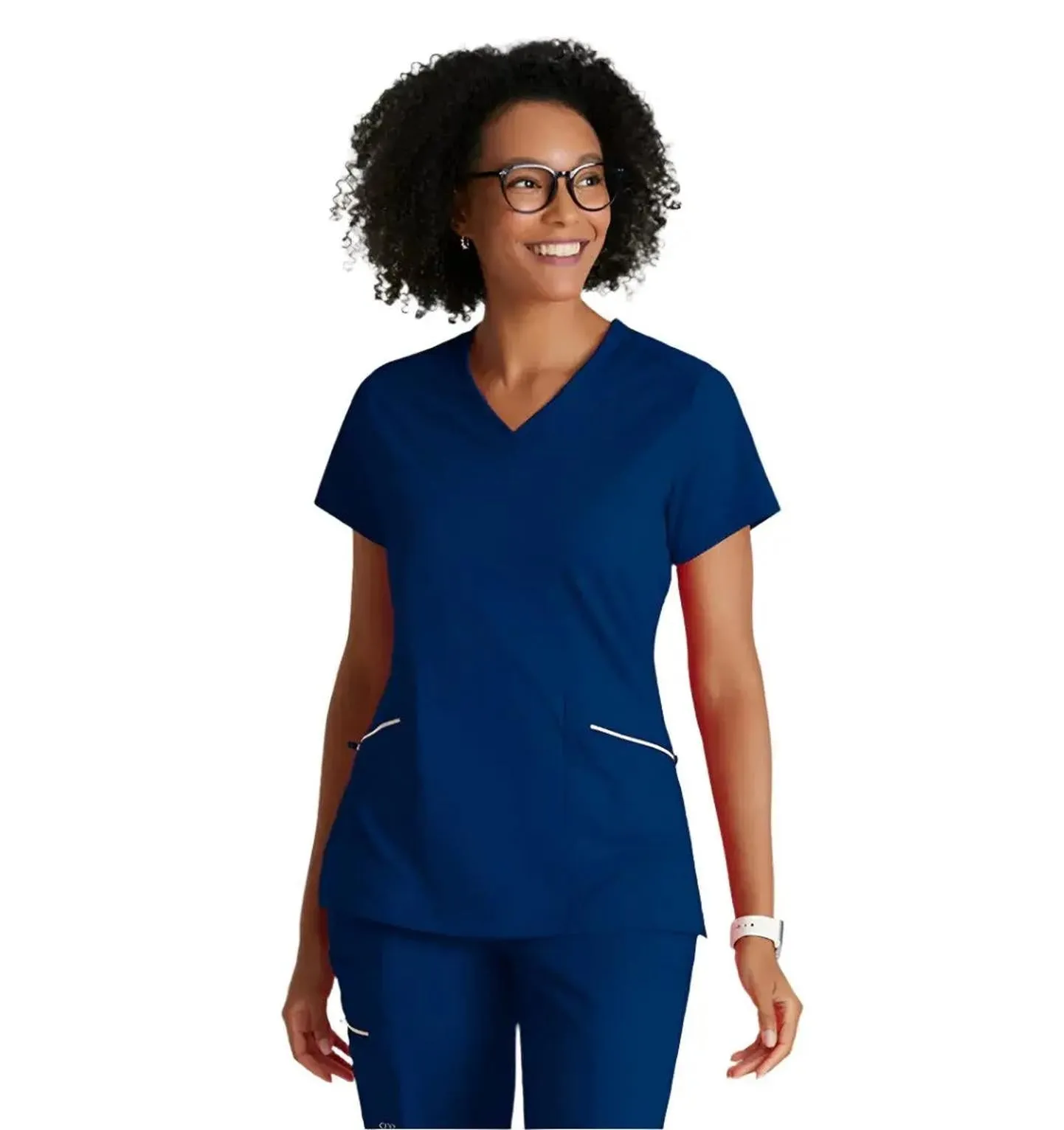 Performance Knit by Barco Victory Knit 2-Pocket V-Neck Scrub Top