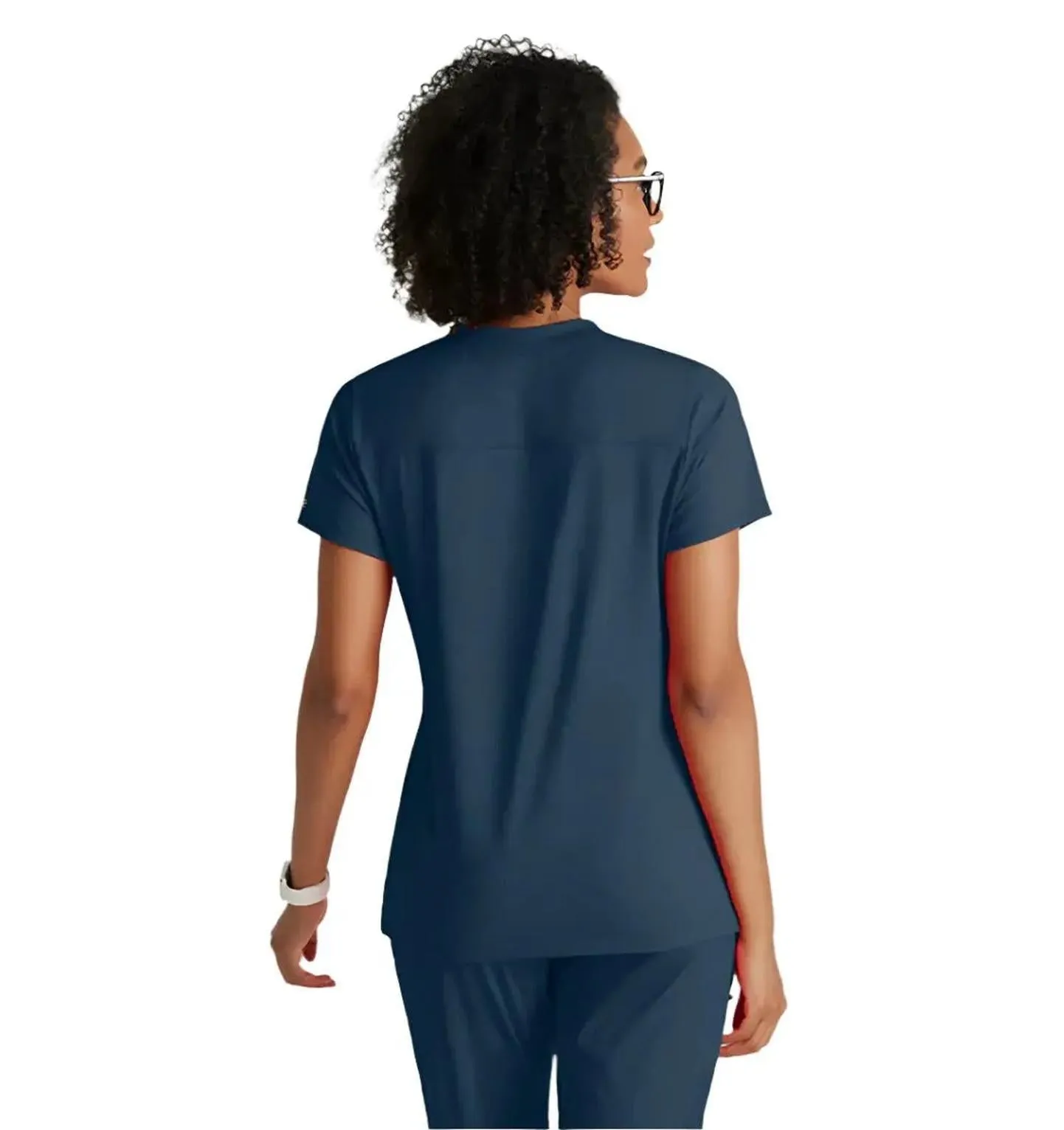 Performance Knit by Barco Victory Knit 2-Pocket V-Neck Scrub Top