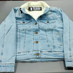 Pilbara Mens Sherpa Lined Jacket Light Indigo