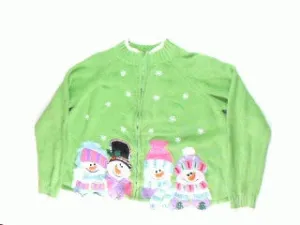 Smiling Face Warming Hearts-Medium Christmas Sweater