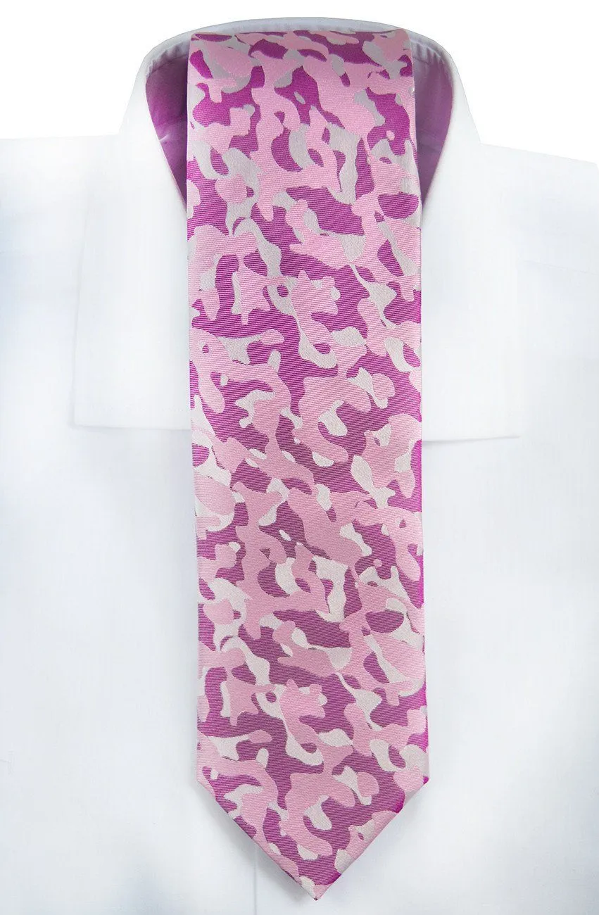 Sweet Lilac and Purple Silk Tie and Pocket Square