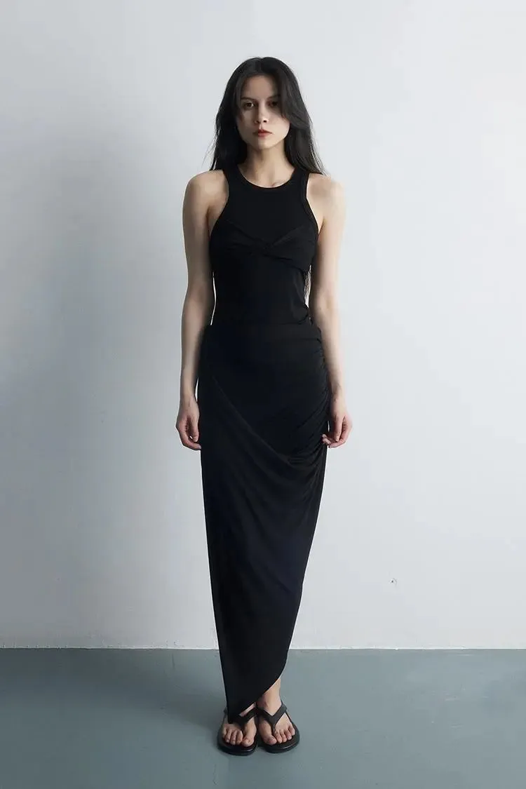 Tencel Blend Twist-Front Tank Top