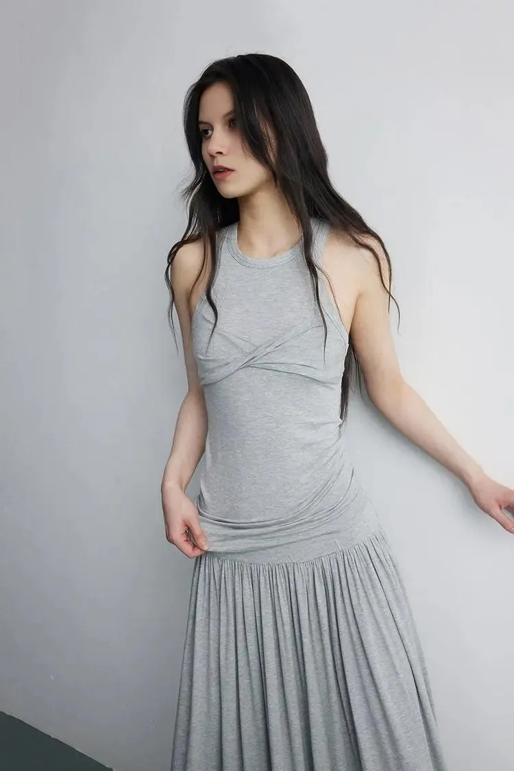 Tencel Blend Twist-Front Tank Top