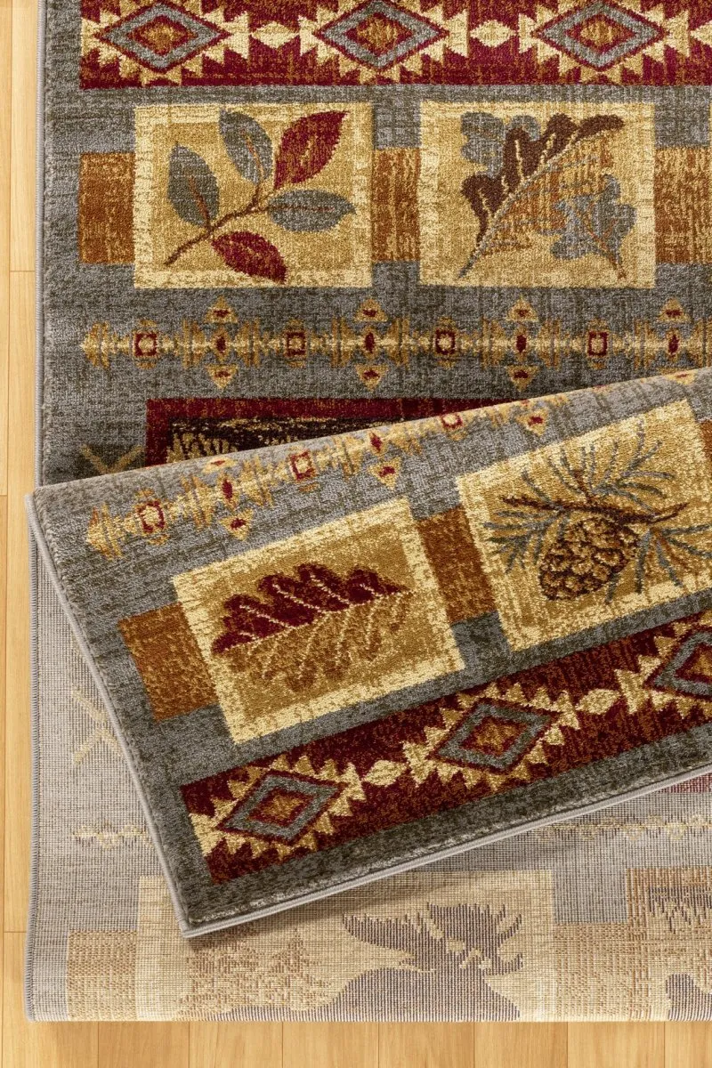 Wildlife Collage Cabin 8'x10' Area Rug