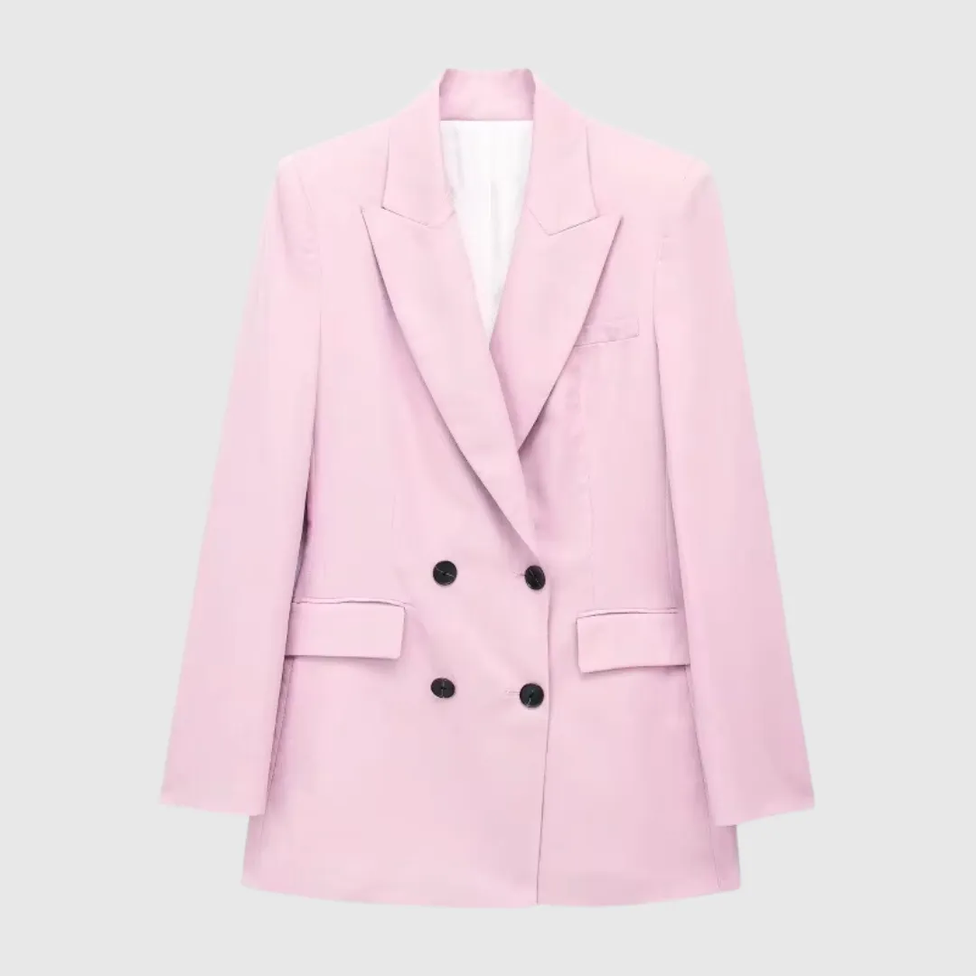 Women Cotton Linen Waistcoat Blazer And Pants Set