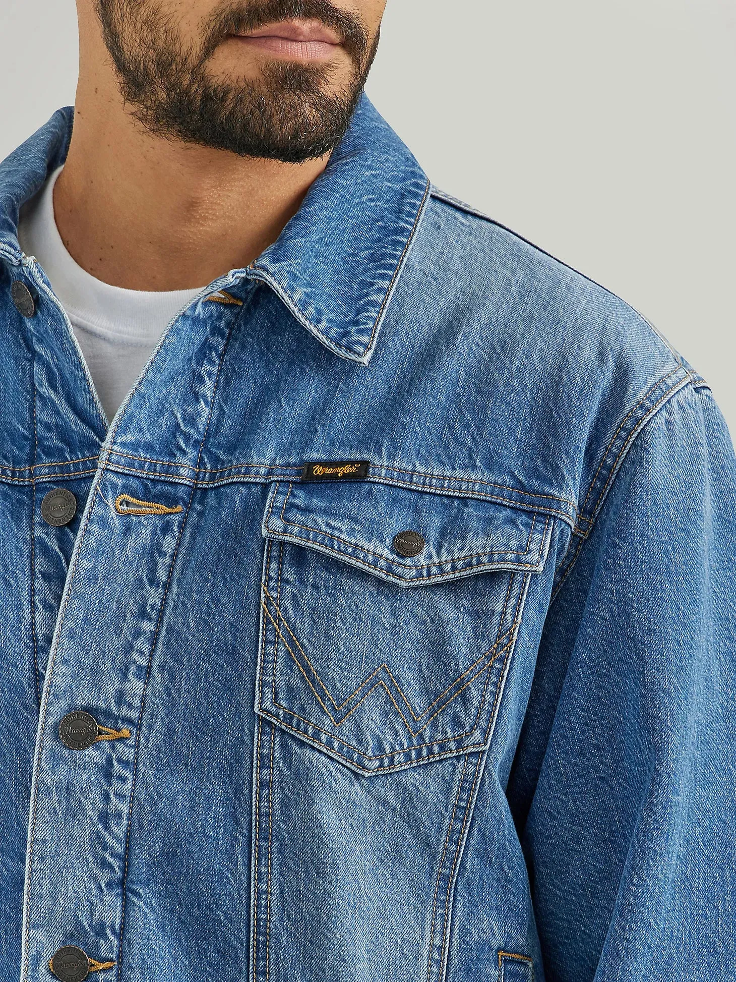 WRANGLER RETRO SHERPA LINED WESTERN DENIM JACKET