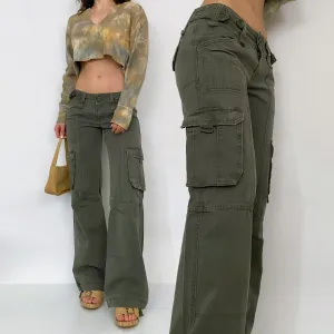 Y2K Olive Cargos