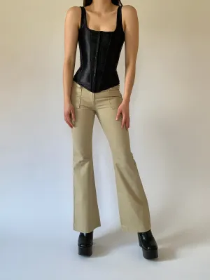 Y2K Tan Trousers